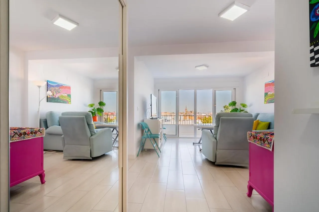 Apartament Wide And Colourful- 3Bd 1Bth- Triana Sewilla 0*,